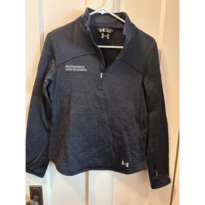 Under Armour Northwestern Center for Leadership 1/4 Zip Pullover Gray Small